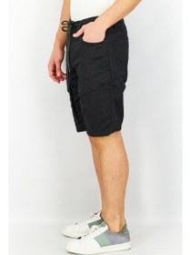 تصویر شلوارک جین مردانه مارزو با فیت ویژه، مشکی برند jack & jones Men Special Fit Plain Marzo Denim Shorts, Black