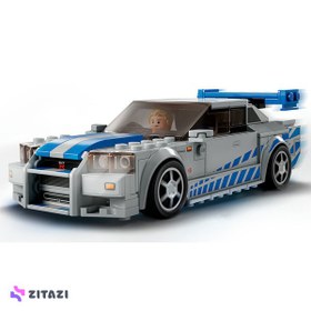 تصویر LEGO ® قهرمانان سرعت سریعتر نیسان Skyline GT-R (R34) 76917 (319 قطعه) LEGO ® Speed Champions Daha Hızlı Daha Öfkeli Nissan Skyline GT-R (R34) 76917 (319 Parça)