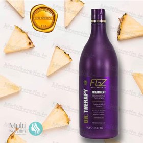 تصویر کراتین FGZ دکتر تراپی حجم ۱۰۰۰ میلی لیتر مناسب موهای آسیب دیده 