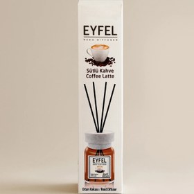 تصویر خوشبو کننده هوا ایفل (Eyfel) مدل CoffeeLatte کافی حجم 120 میلی لیتر کپی EYFEL COFFEELATTE REED DIFFUSER (120ml)