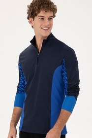 تصویر سویشرت آبی مردانه دریایی اورجینال U.S. Polo Assn. 