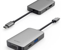 تصویر هاب تایپ سی پنج پورت ویوو WiWU Alpha 513HVP 5 in 1 USB C 