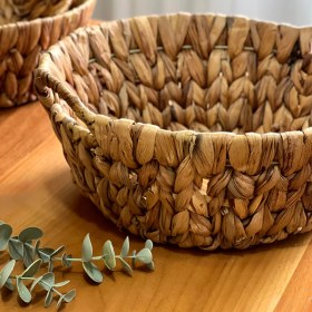 تصویر سبد حصیری گرد دسته دار8219 