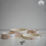 تصویر ست میوه و آجیل خوری دستساز سرامیکی طرح جانا