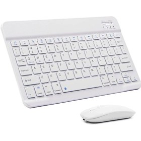 Bluetooth Keyboard and Mouse Combo Rechargeable Portable Wireless Keyboard  Mouse Set for Tablet Phone Smartphone Windows 