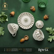 تصویر ست قندان طرح رویسا گلد کیش GK701108-2 GK701107-2 