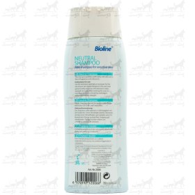 تصویر شامپو مناسب سگ و گربه برند بیولاین 250 میلی لیتری Bioline Nautral Shampoo For Pet 250 ML