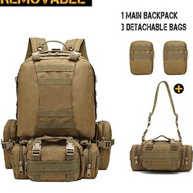 تصویر کوله پشتی تاکتیکال ANTARCTICA 50L-60L Molle Bag کوله پشتی مناسب برای شکار، کوله‌پشتی، راک زدن، کمپینگ و مسافرت. - ارسال 20 روز کاری ا ANTARCTICA Tactical Backpack 50L-60L Molle Bag Rucksack suitable for hunting, backpacking, rucking, camping, and traveling. ANTARCTICA Tactical Backpack 50L-60L Molle Bag Rucksack suitable for hunting, backpacking, rucking, camping, and traveling.