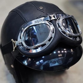 تصویر کلاه کاسکت عینک دار 