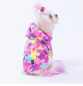 تصویر لباس سگ چند رنگ Rosea Comoflage Mesh Dog Coat Raincoat Claus FM2350 Pawstar 