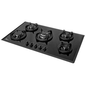 تصویر اجاق گاز شیشه ای اخوان مدل گیتا G35 مشکی Akhavan G35-HE Glass Gas Stove Black
