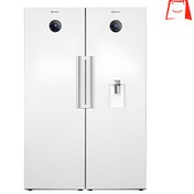 تصویر یخچال فریزر دوقلو کندی مدل NCR6-NCF6 ظرفیت ۴۰ فوت رنگ نقره ای و سفید اتوماتیک 