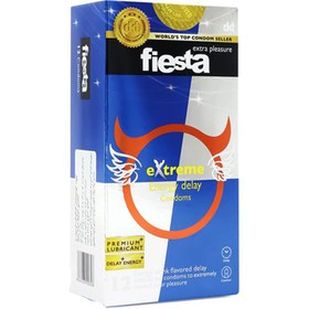 تصویر کاندوم اکستریم انرژی تاخیری فیستا 12 تایی Fiesta Extreme Energy Delay Condom