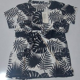 تصویر تیشرت نخ پنبه زنانه اچ اند ام قواره دار اصلی بنگلادشی T-shirt H&M