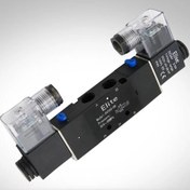 تصویر شیر برقی (2-5)1/4 اینچ دو بوبین پنوماتیک الیت 4V220-08 Elite pneumatic