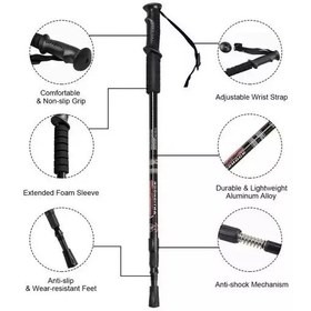 تصویر عصا کوهنوردی پیچی برند آنتی شوک 