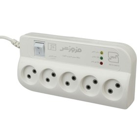 تصویر محافظ برق صوتی تصویری ۵ خانه فروزش با کابل ۱٫۸ متری Foroozesh FR250 ا Foroozesh FR250 Voltage Protector