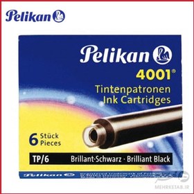 تصویر جوهر فشنگی خودنویس پلیکان مدل ۴۰۰۱ pelikan 4001 ink cartridge 