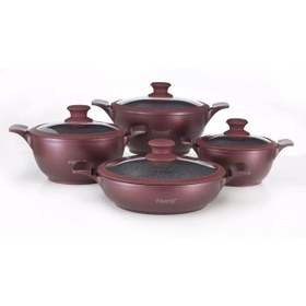 تصویر سرویس پخت و پز 8 پارچه فورته مدل اسکار ا Forte Oscar Pot Set_8 PCS Forte Oscar Pot Set_8 PCS