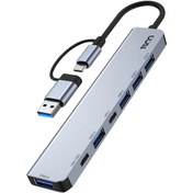 تصویر هاب 7 پورت USB A + Type C تسکو مدل THU 1148 