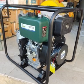 تصویر موتور پمپ دیزلی 4 اینچ استارتی گرین مدلGREEN GFD100E-G 