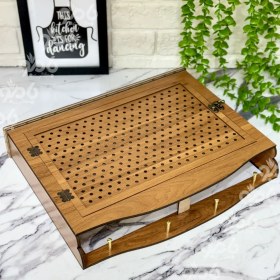 تصویر باکس3میل چوبی کاور جعبه فیوز 35*25 بزرگ 