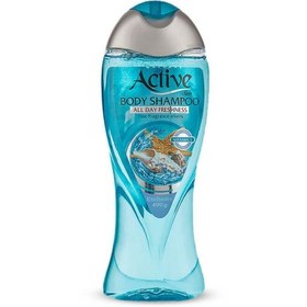 تصویر شامپو بدن مینرال آبی 400 گرمی اکتیو Active Mineral Blue Body Shampoo 400g