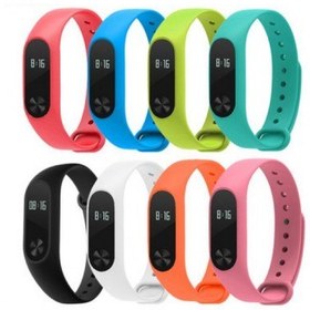 تصویر بند رنگی سیلیکونی ساعت و دستبند هوشمند سلامتی می بند 2 شیاومی شیامی شیائومی | Xiaomi Mi Colorful Miband2 Silicon Strap For Version 2 
