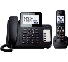 تصویر گوشی تلفن بی سیم پاناسونیک مدل KX-TG6671 ا Panasonic KX-TG6671 Corded & Cordless Phone Panasonic KX-TG6671 Corded & Cordless Phone