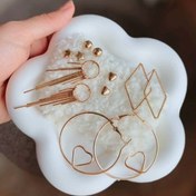 تصویر پک گوشواره(6جفت) گوشواره میخی و اویز 