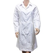 تصویر روپوش پزشکی زنانه برادران مدل یقه انگلیسی Brothers medical gown with English collar