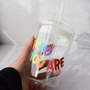 تصویر لیوان در شیشه ای سلف لاو 