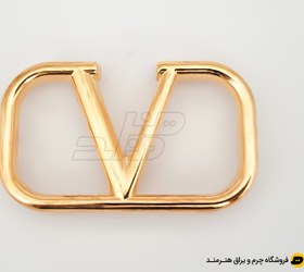 تصویر مارک کیف رنگ طلایی 