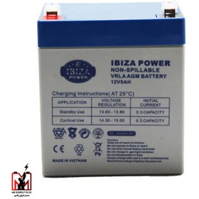 تصویر باتری خشک 12 ولت 5 آمپر IBIZA POWER 12V-5A ا 12V 5A BATTERY 12V 5A BATTERY