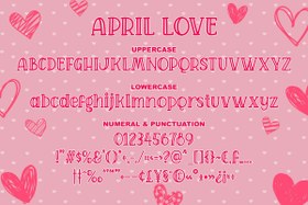 تصویر فونت April Love Craft 