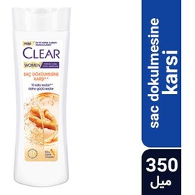 تصویر شامپو ضد ریزش زنانه کلیر مدل sac dokulmesine حجم 350 میل 