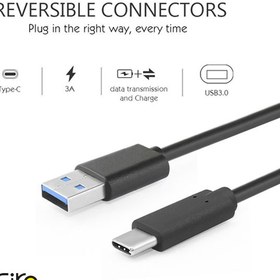 تصویر کابل دیتا USB Type C به USB3.1 فرانت (Faranet) مدل FN UCCA10 طول 1m 