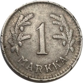 تصویر سکه فنلاند 1 مارکا فنلاند 