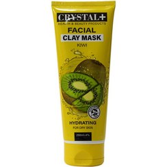 تصویر ماسک صورت آبرسان پوست خشک کریستال پلاس حاوی عصاره کیوی ا Crystal Kiwi Facial Clay Mask 250 ml Crystal Kiwi Facial Clay Mask 250 ml
