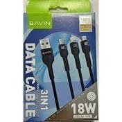 تصویر کابل و تبدیل Type C باوین (Bavin) 3 به 1 کابل و تبدیل Type C باوین (Bavin) 3 in 1