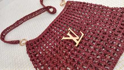 تصویر کیف بافت رافیا کد ۹۲۰۰ 