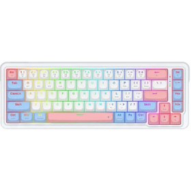 تصویر کیبورد بی سیم و با سیم مکانیکال گیمینگ ردراگون مدل Nova Pro K709 RGB WBP Redragon Nova Pro K709 RGB WBP Wired and Wireless Mambo Switch Gaming Keyboard