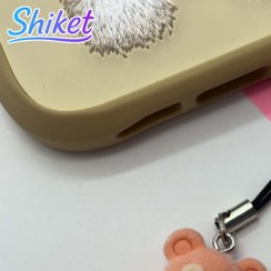 تصویر آویز فانتزی مخملی خرس 