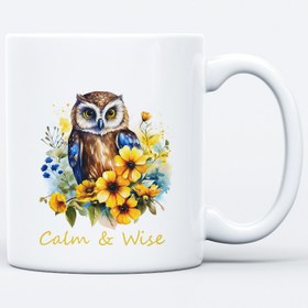 تصویر ماگ جغد زیبا کد M70 