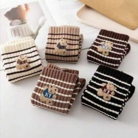 تصویر جوراب تدی پوکله دار 