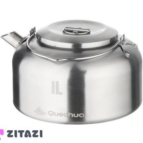 تصویر کتری استیل کچوا Quechua Teapot / Kettle - Stainless Steel - 1 L - Camping - MH500 