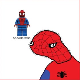 تصویر قاب لگویی اسپودرمن | Spooderman Lego Frame 