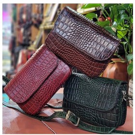 تصویر کیف دوشی زنانه چرم مدل ۱۴۳ 