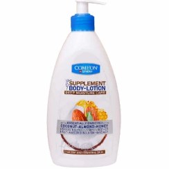 تصویر لوسیون بدن نارگیل و بادام و عسل کامان 