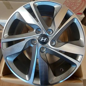 تصویر رینگ فابریک سایز ۱۷ هیوندایی النترا رختراش دودی Original wheel size 17" MG Hyundai Elentra